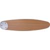 DECKENVENTILATOR ANTE - Chromfarben/Buchefarben, Basics, Glas/Holzwerkstoff (132/40,6cm)