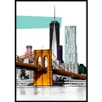 Bild Elena ca. 50x70cm - Multicolor/Schwarz, MODERN, Holzwerkstoff/Papier (50/70cm) - Mömax