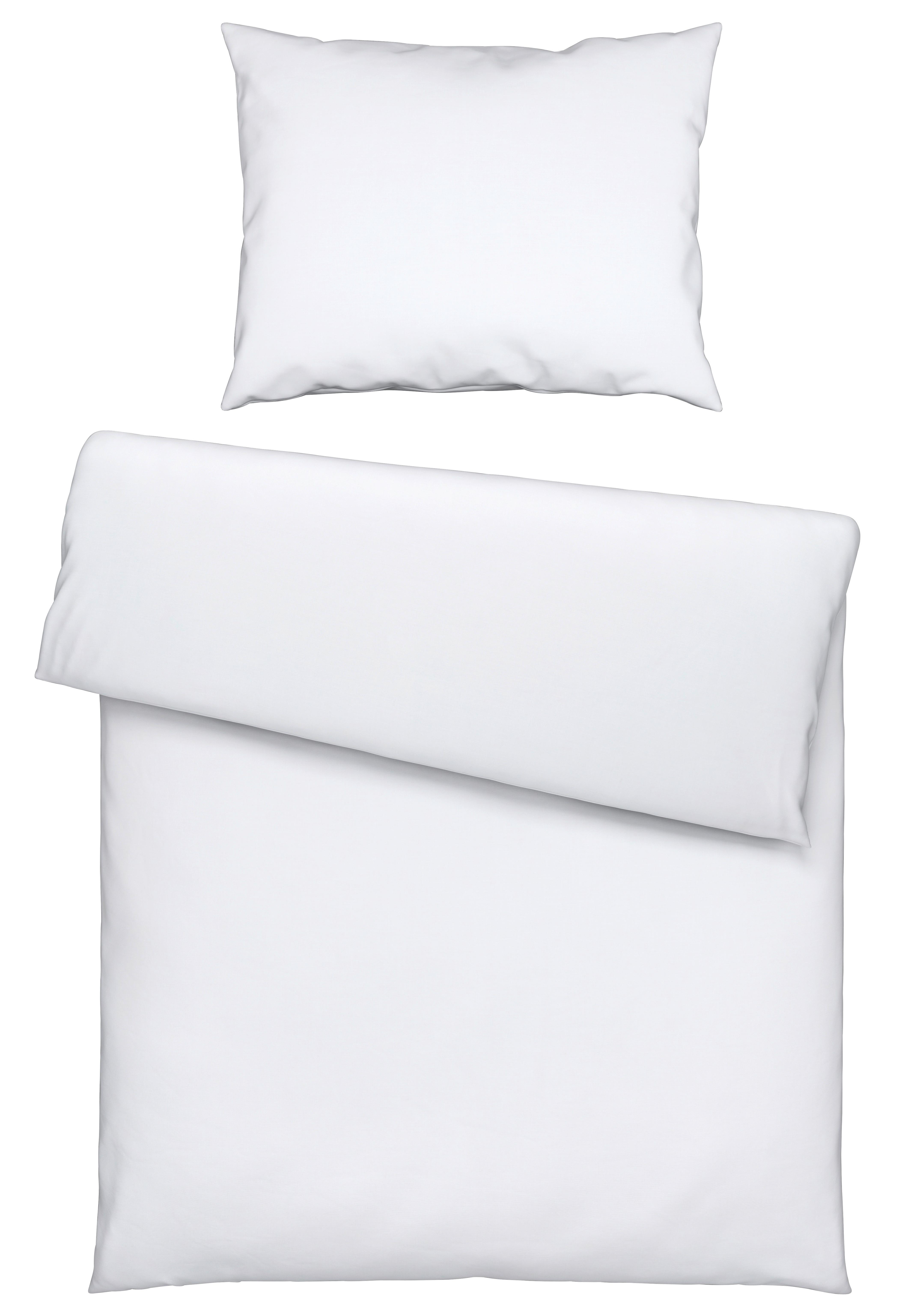 Bettwäsche Ilvy in Weiß ca. 140x200cm - Weiß, MODERN, Textil (140/200cm) - Modern Living