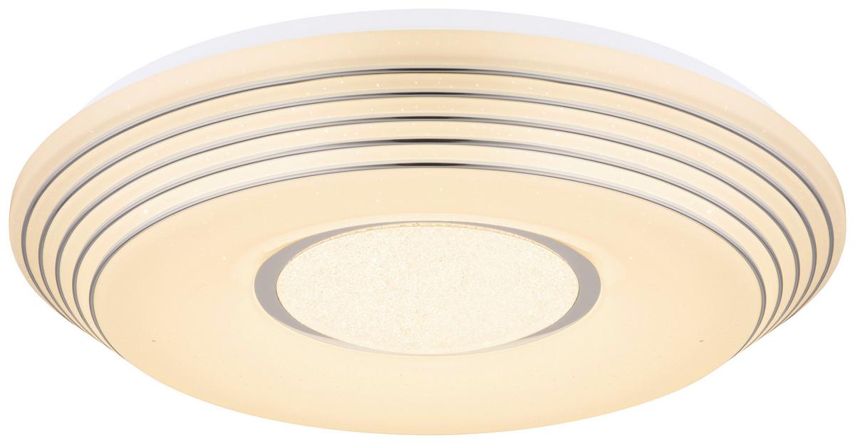 Stropna Led-svetilka Pillo, S Sijalko - bela/prozorno, Basics, kovina/umetna masa (50/8,5cm) - Globo