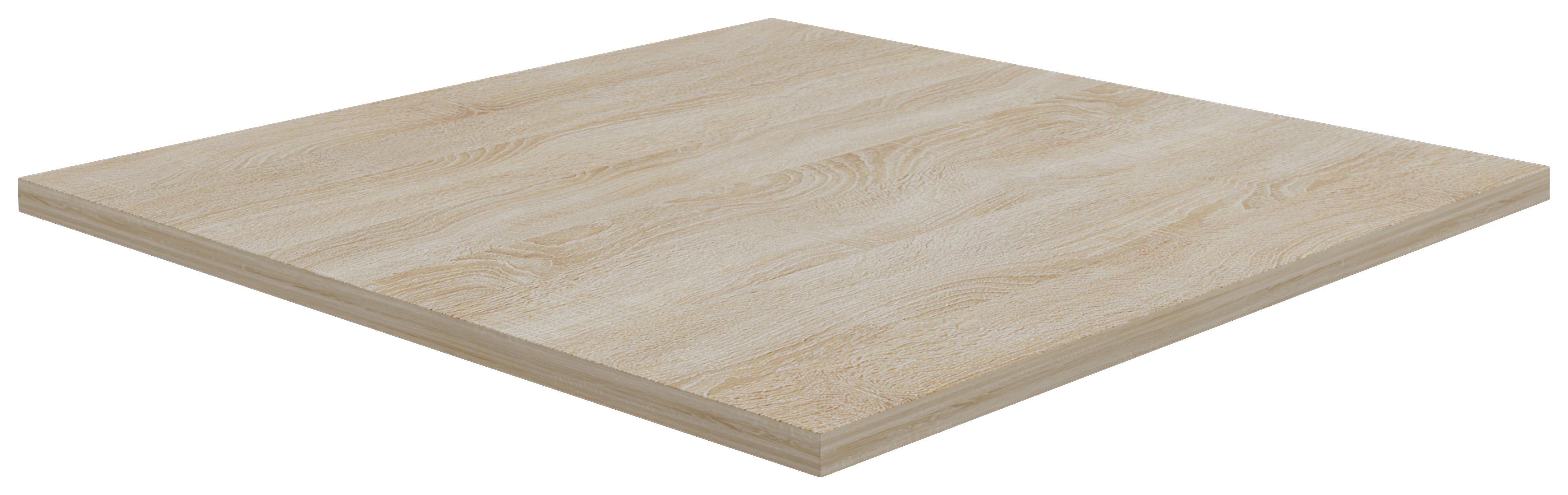 Mizna Plošča Masola, Bela, Hrast - bela/hrast sonoma, Moderno, leseni material (50/8/50cm) - MID.YOU