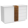 SIDEBOARD GIOVANNI - Eichefarben/Weiß, MODERN, Holz/Holzwerkstoff (120/85,5/40cm) - Premium Living