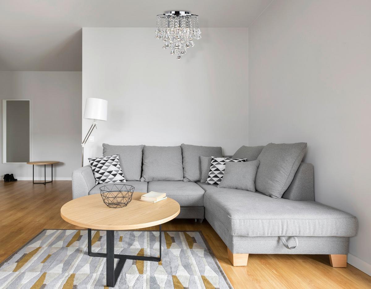 Mennyezeti Lámpa Dorchester 3494-4cc - krómszínű, Konventionell, üveg/fém (36/40cm)