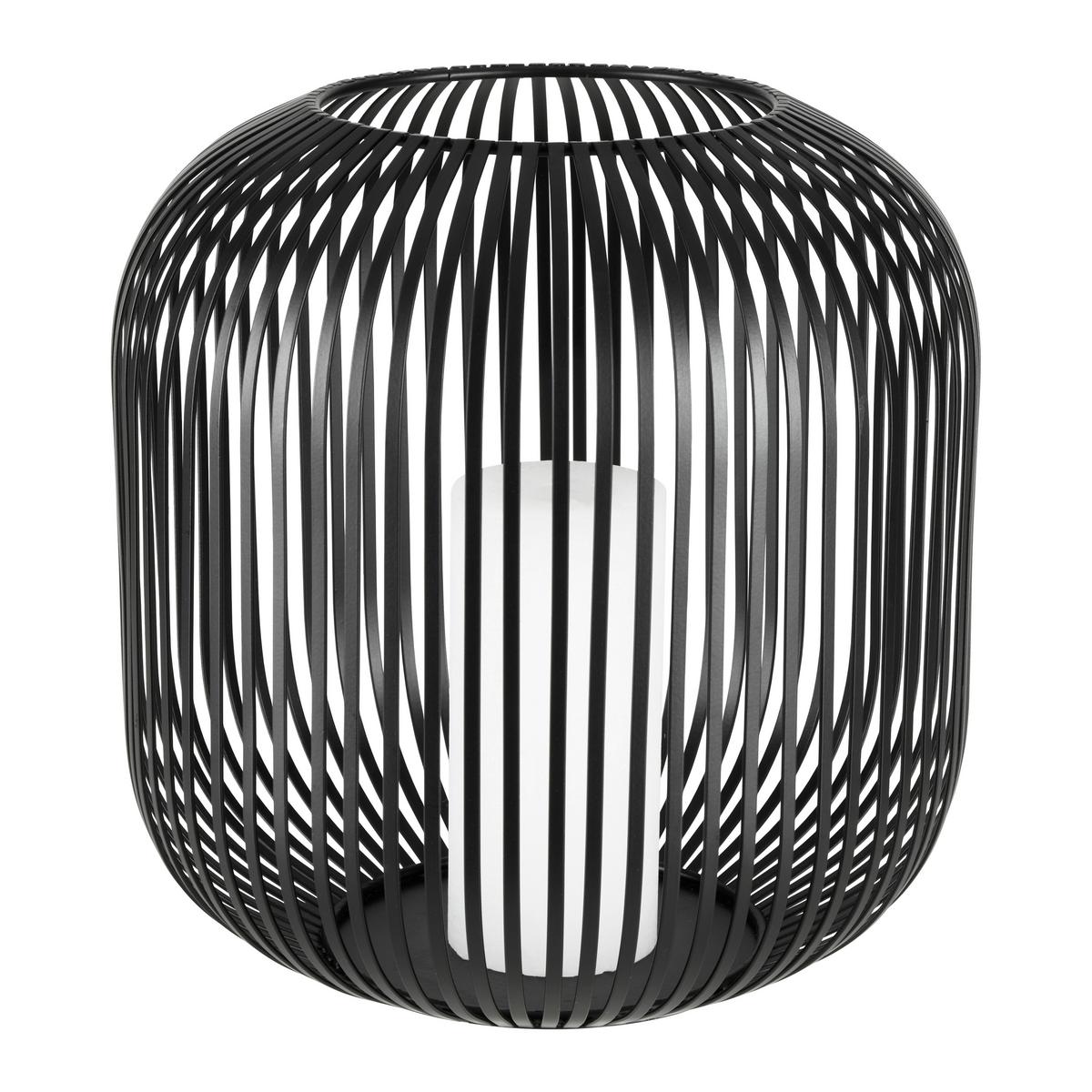Laterna Jola, Črna, Ø 27cm - črna, kovina (27/27,5cm) - Premium Living