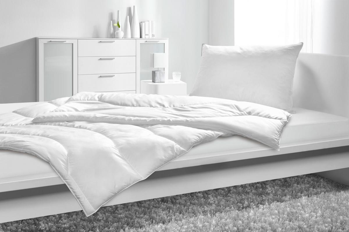 Ganzjahresduvet in Weiss ca. 160x210cm - Weiss, Konventionell (160/210cm) - Nadana