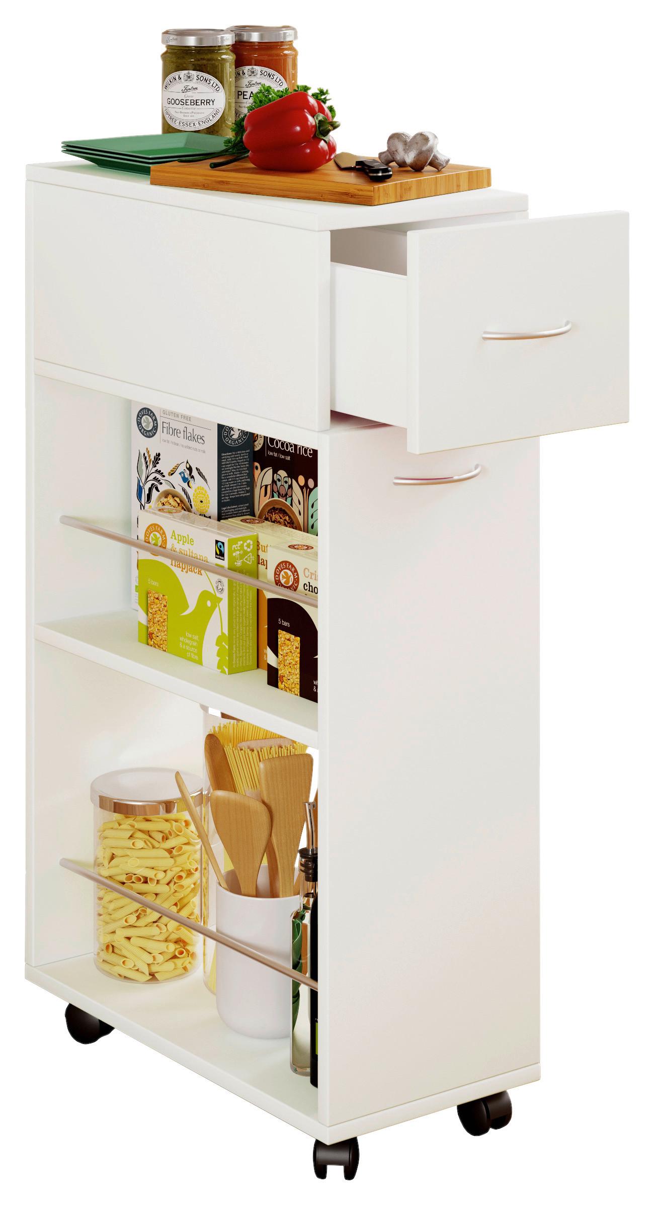 Večnamenski Voziček Tusal Sb, Bela - bela, Moderno, kovina/umetna masa (25/50/85cm) - MID.YOU