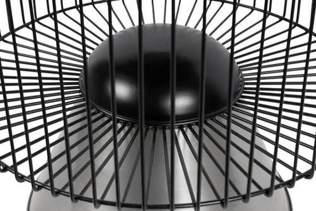 BEISTELLTISCH UOHXV-BLK - Silberfarben/Schwarz, Basics, Stein/Metall (51/51/56,5cm) - Kayoom