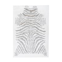 HOCHFLORTEPPICH RABBIT ANIMAL - Weiss/Grau, Konventionell, Textil (160/230cm) - Kayoom