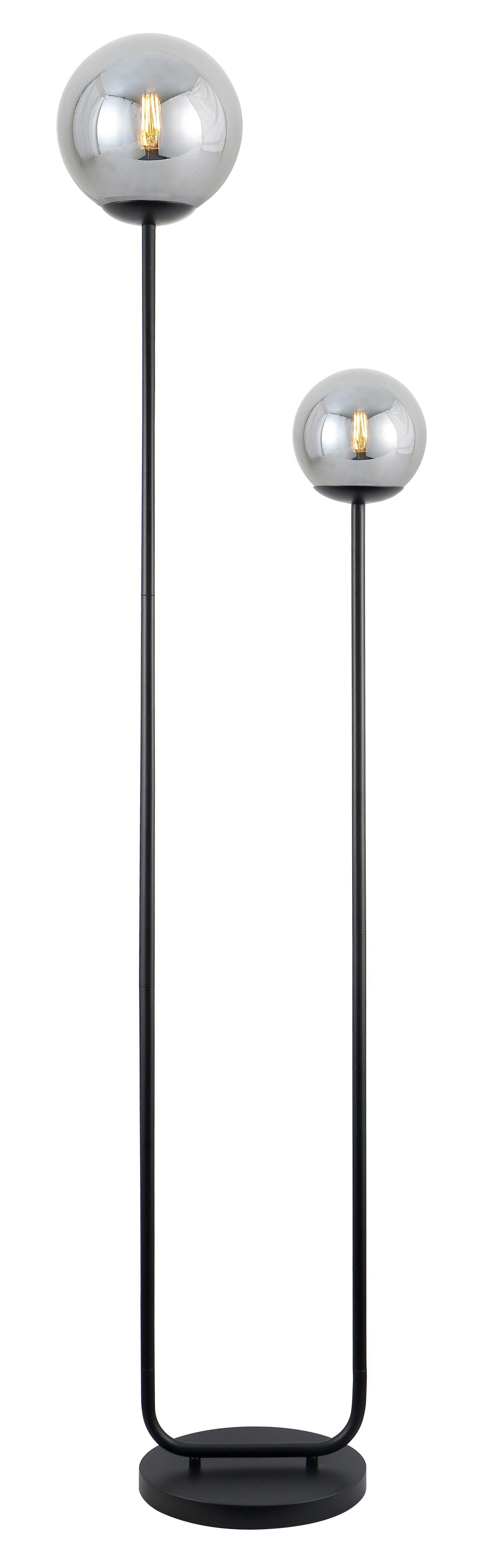 Stehleuchte Sehr Schwarz max. 25 Watt - Schwarz, MODERN, Glas/Metall (40/25/160cm)