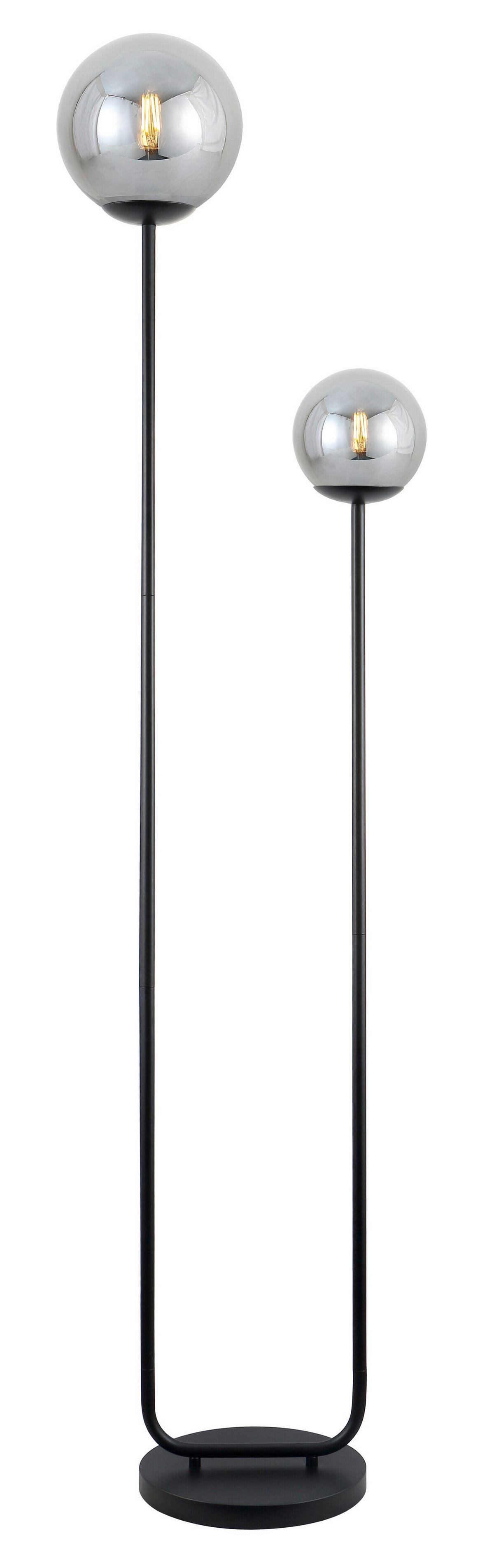 Stehleuchte Sehr Schwarz max. 25 Watt - Schwarz, MODERN, Glas/Metall (40/25/160cm)