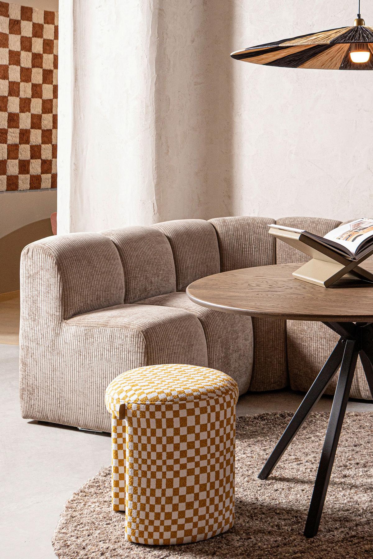 Sitzbankelement Mojo Sandfarben B: 84cm - Sandfarben, MODERN, Kunststoff/Textil (84/83/73cm) - Livetastic