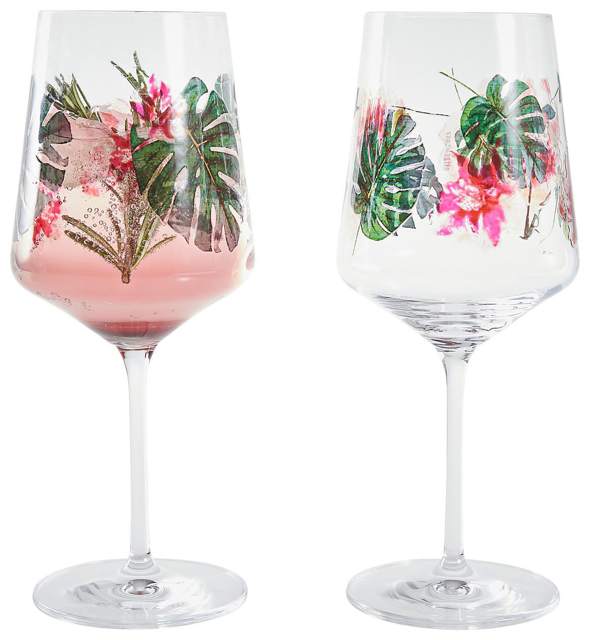 KIELISZEK DO SZPRYCERA 6011001 - różowy/zielony, Lifestyle, szkło (544ml) - Ritzenhoff