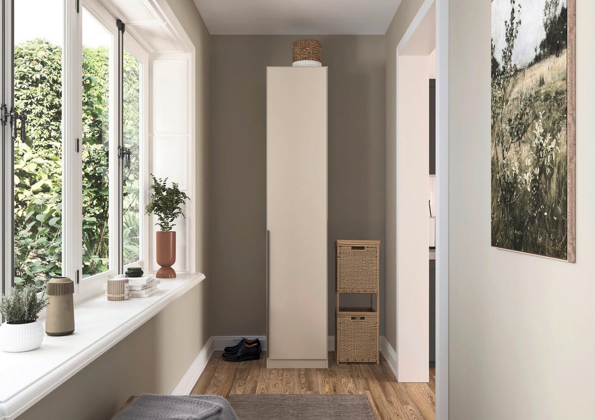 Ormar S Klasičnim Vratima Alabama - boje šampanjca/boje aluminija, Trend, drvni materijal (47/229/54cm) - Modern Living
