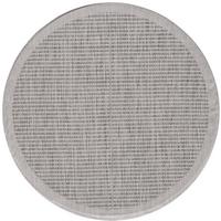 Outdoorteppich Giza Grau Ø ca. 120cm - Grau, Basics, Textil (120cm) - Novel