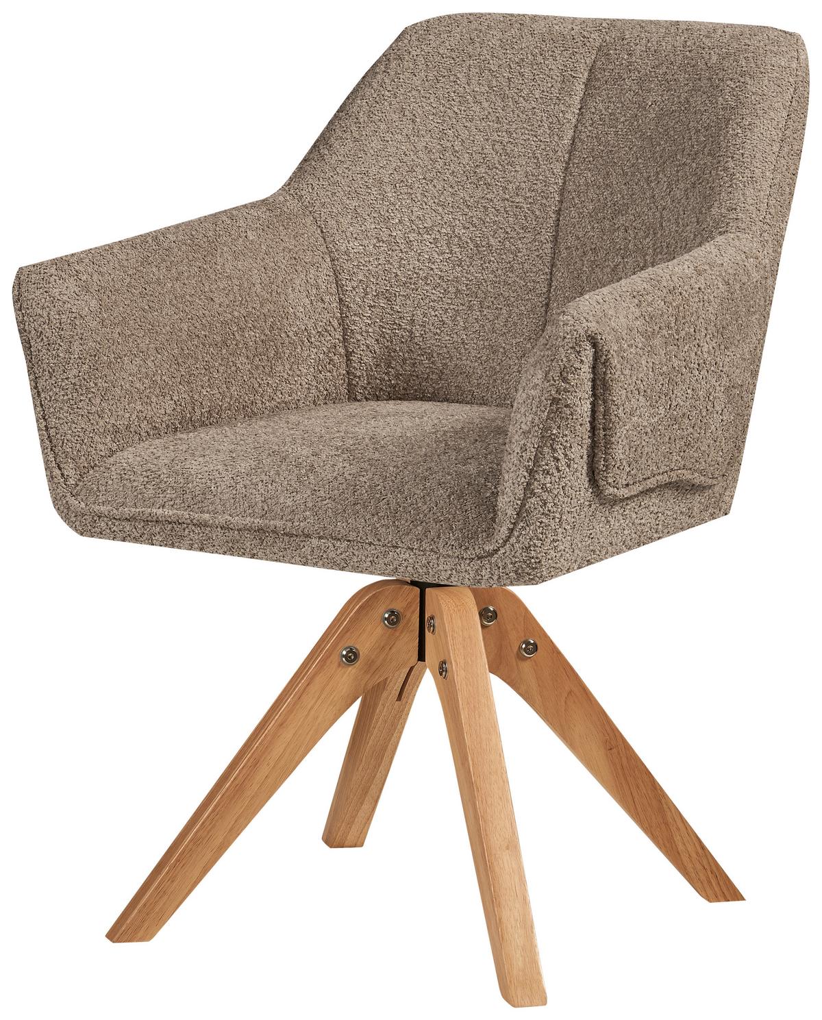 Karosszék Dian 225 - taupe, Modern, textil/fa (60/86,5/63,5cm) - Kayoom