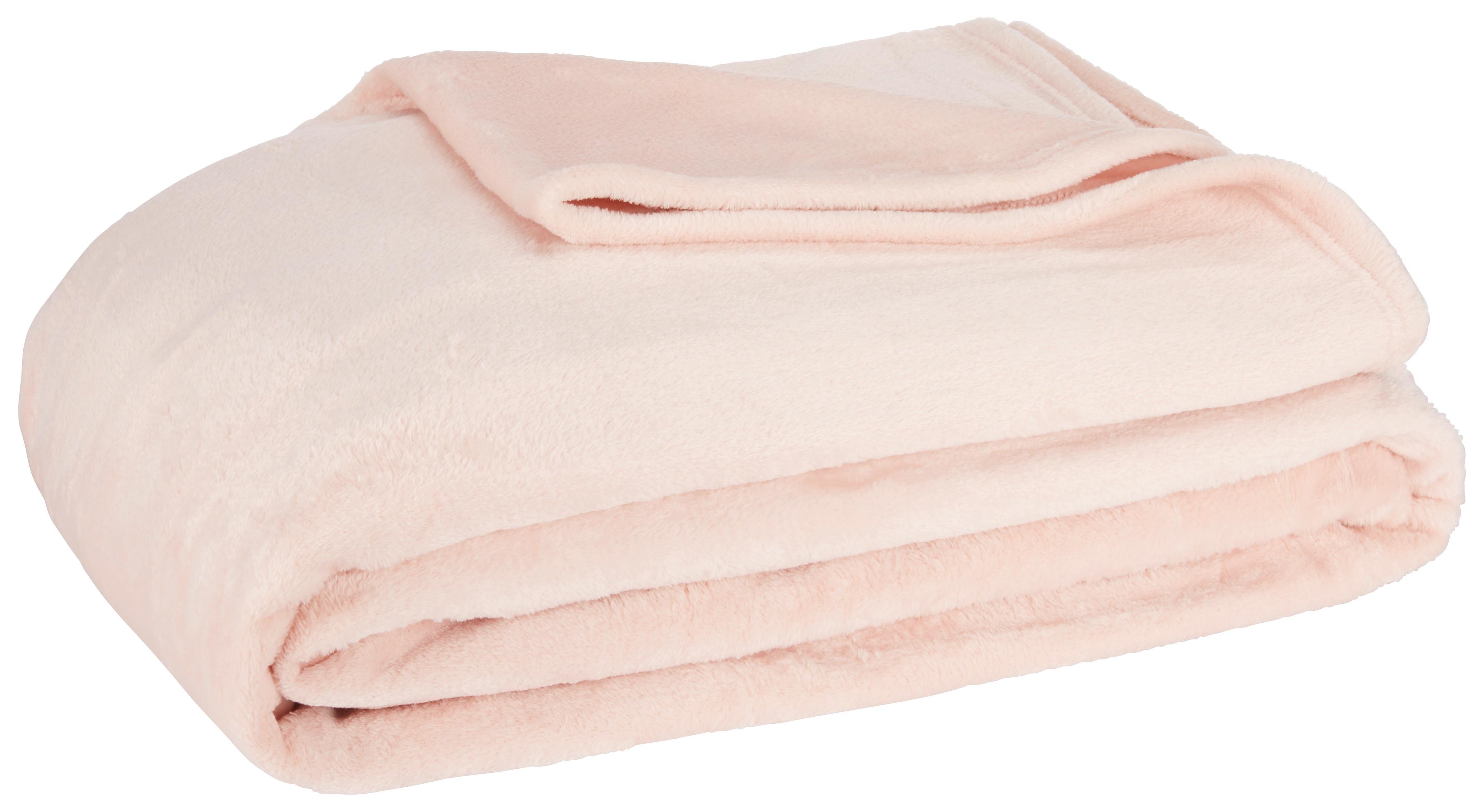 Kuscheldecke Michael XXL in Rosa ca. 220x240cm - Rosa, Textil (220/240cm) - Modern Living