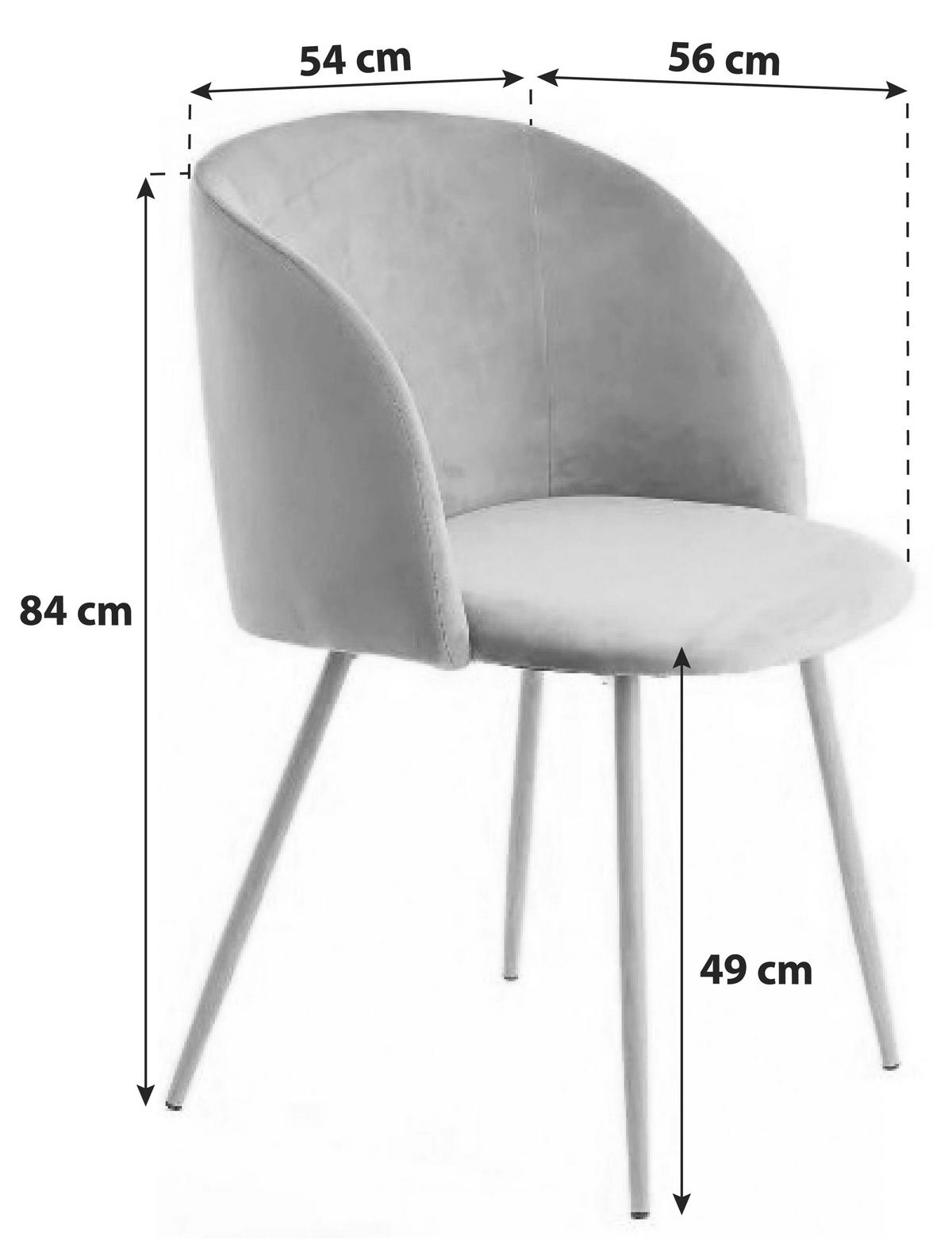 Szék Szett 3xa6h - fekete, Design, műanyag/fém (54/84/56cm) - Kayoom