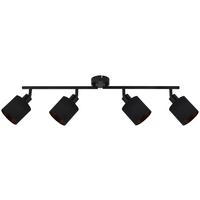 Strahler Goldi max. 15 Watt - Goldfarben/Schwarz, Modern, Textil/Metall (89,5/10/23cm) - Mömax