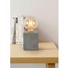 BORDSLAMPA STON - grå/svart, Modern, plast/sten (9,5/9,5/11cm) - Mömax