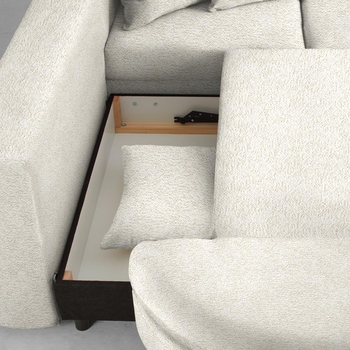 Ecksofa Axel Beige - Beige/Schwarz, MODERN, Textil/Metall (250/87/291cm) - Mömax