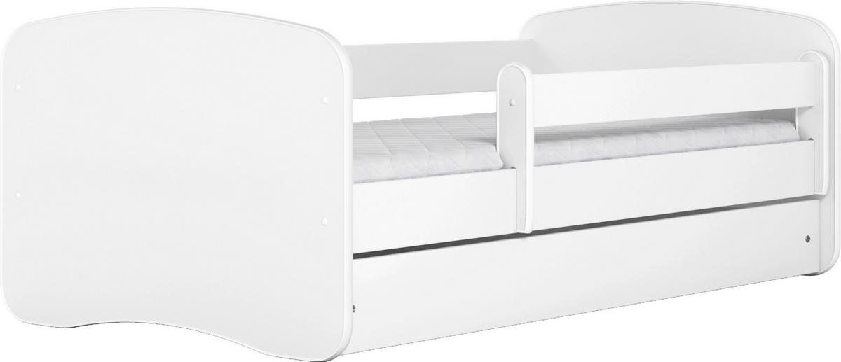 Otroška Postelja Babydreams, Bela, 80x160cm - bela/barve breze, Moderno, tekstil/leseni material (80/160cm) - MID.YOU