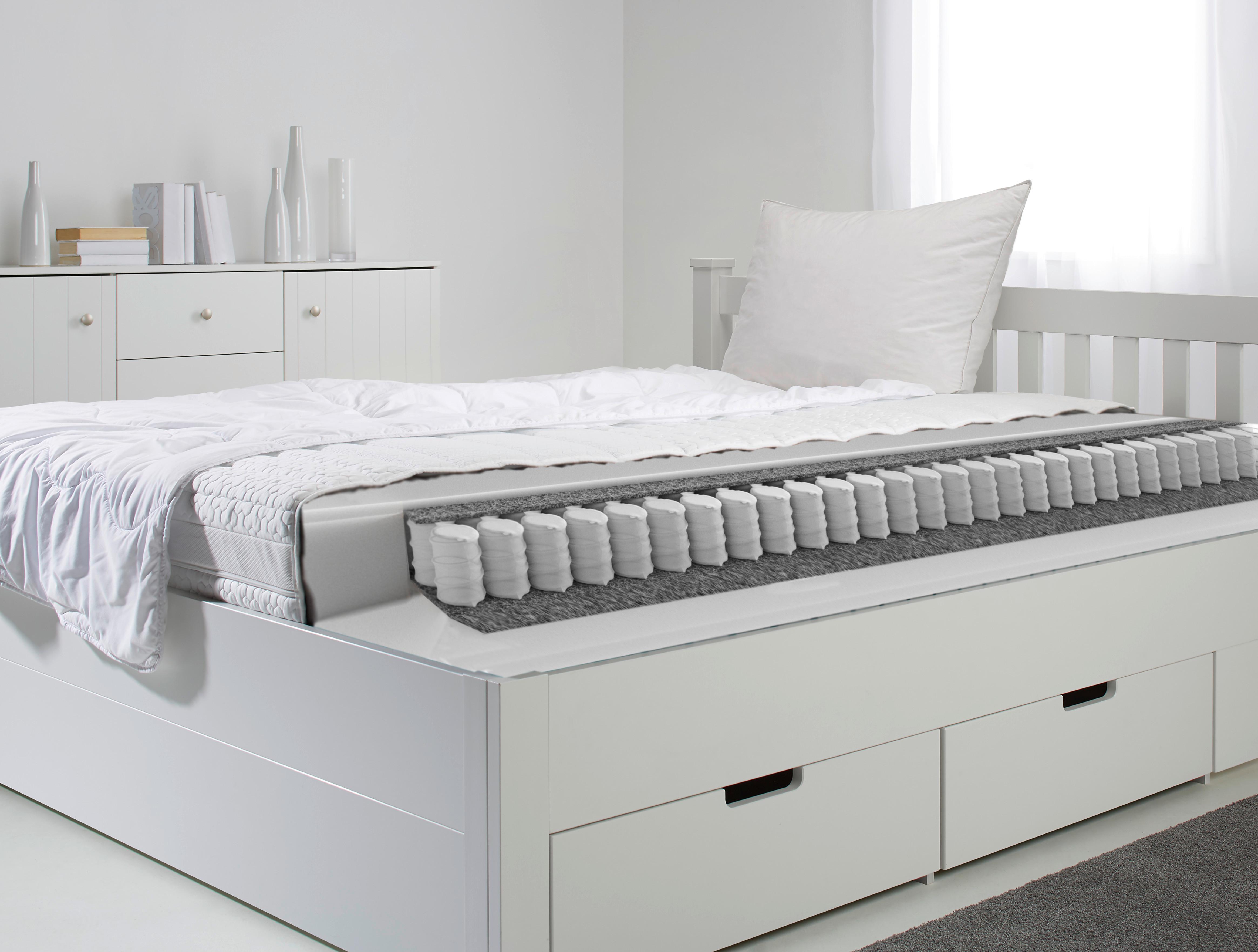 Madrac Sa Džep. Opruž. Jezgrom Living Elise Plus - bijela/zelena, Moderno, tekstil (90/200cm) - Nadana