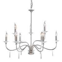 Luster Pol - boje nikla, Konvencionalno, staklo/metal (82/83cm) - Elstead Lighting