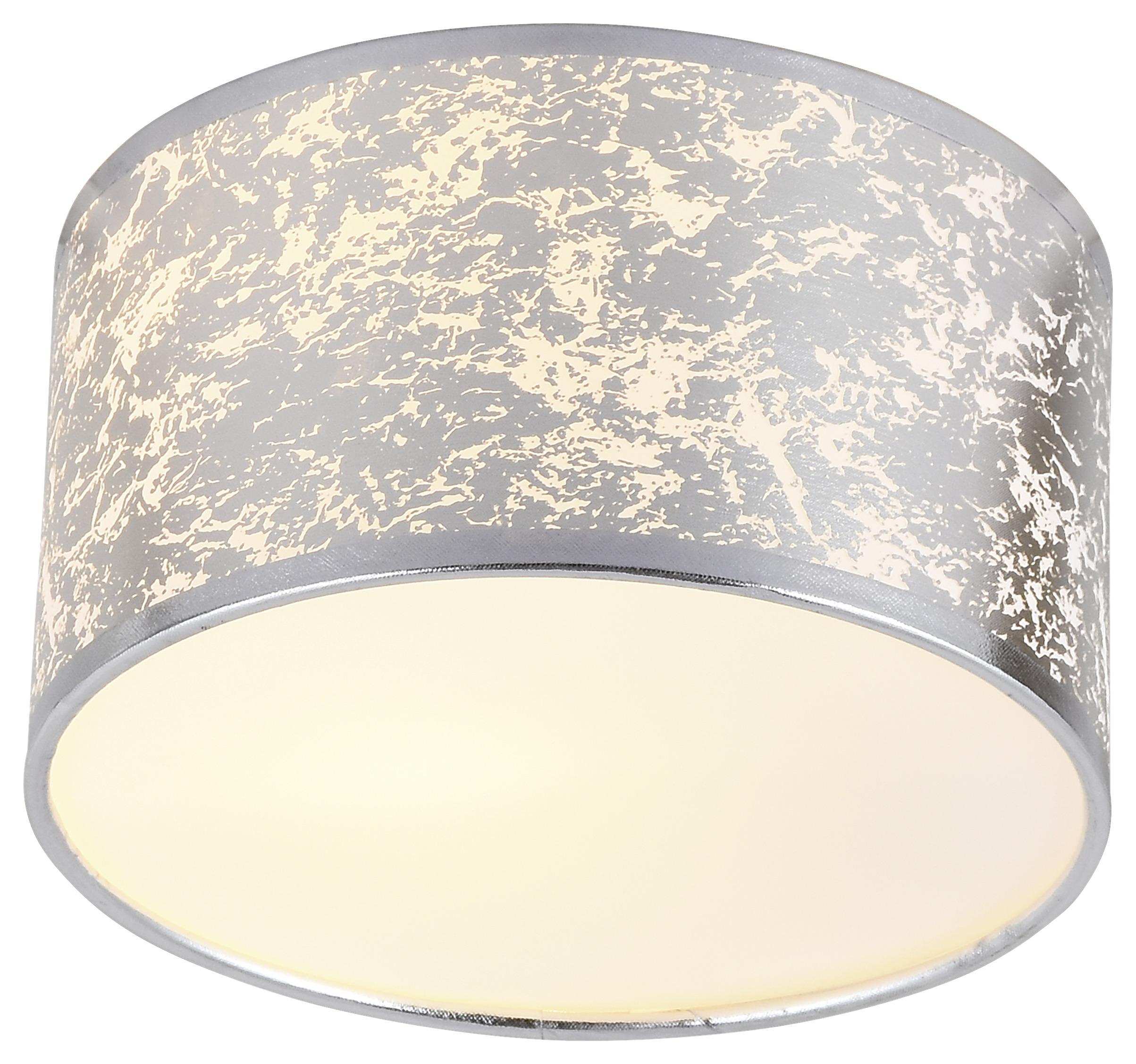 Mennyezeti Lámpa Silver - ezüstszínű, Konventionell, textil/fém (20/11cm) - Premium Living