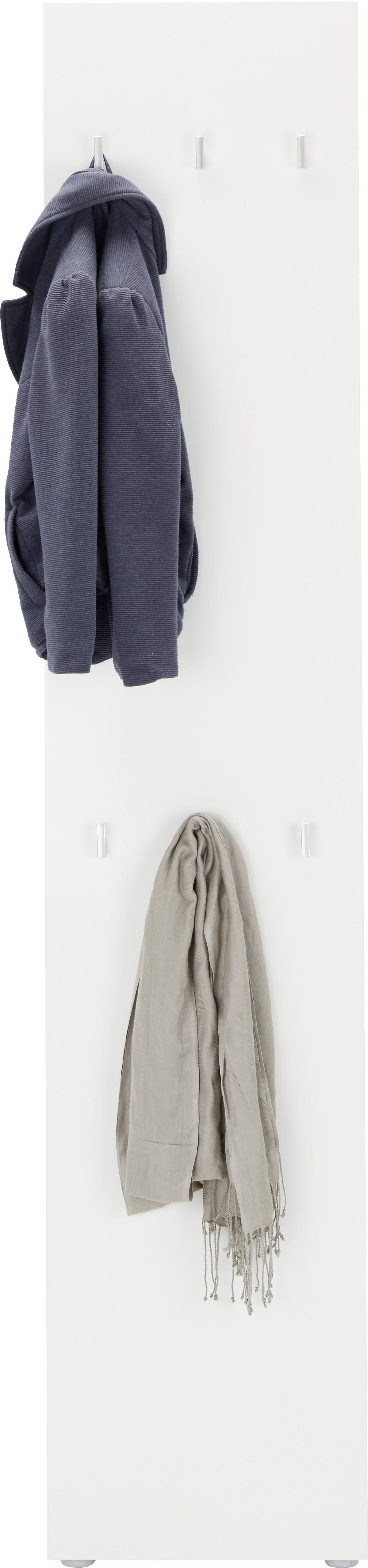 Cuier Sam - alb, Modern, material pe bază de lemn (40/197/32cm) - Modern Living
