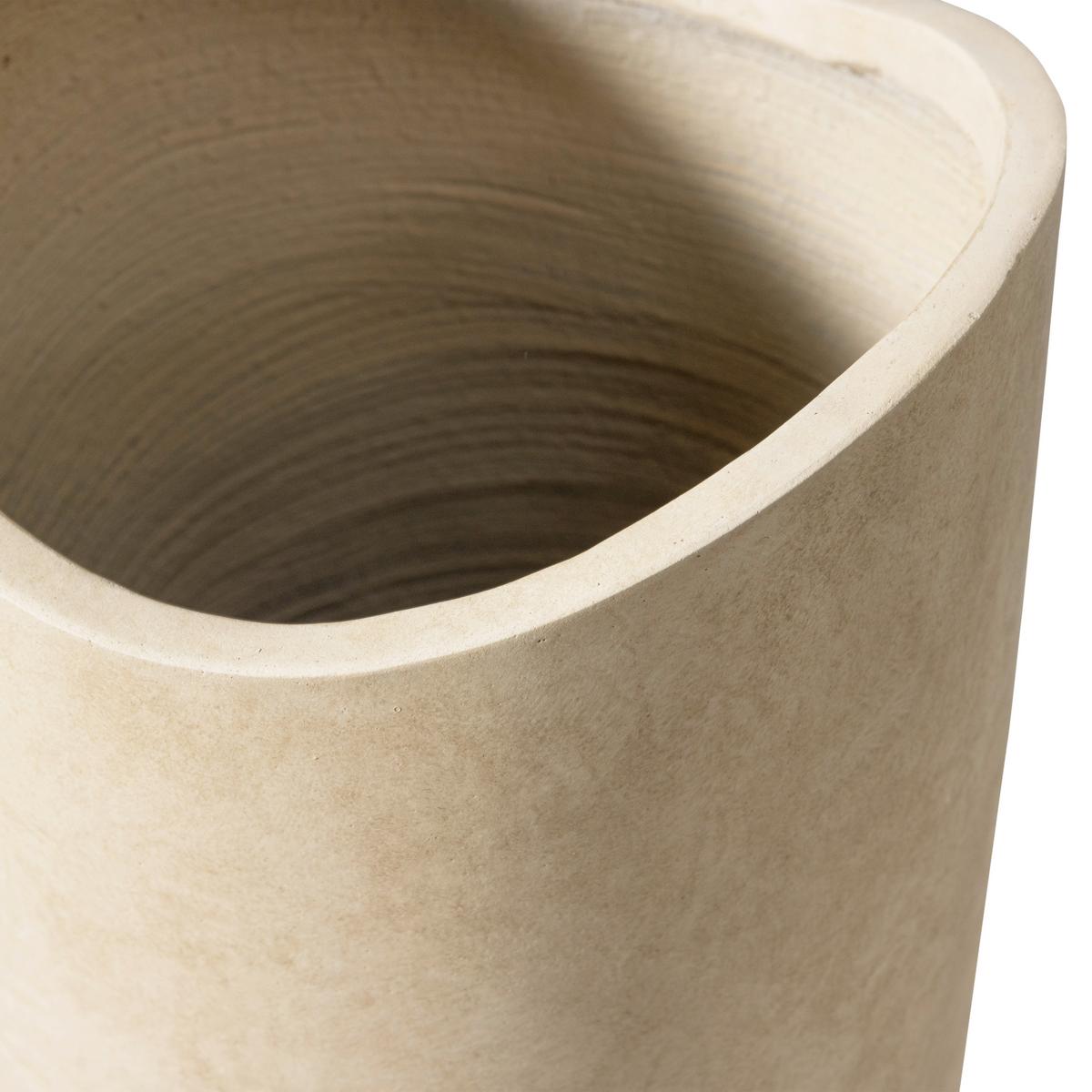 Bodenvase Mosi Beige - Beige, Basics, Stein (25/75/25cm) - Livetastic