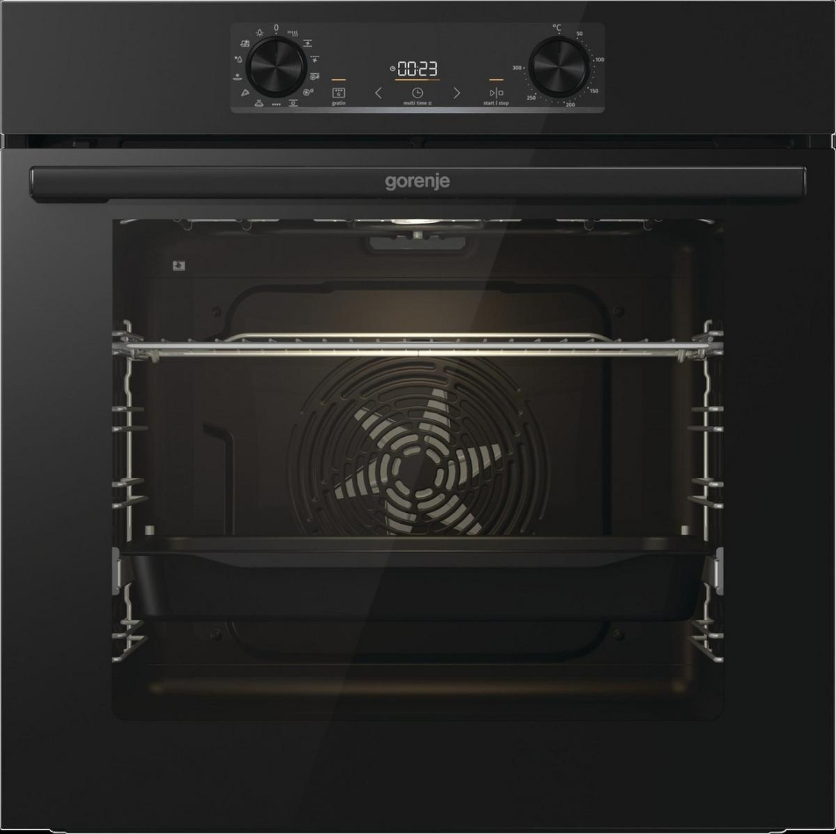 Backofenset Blackpower Schwarz - Schwarz, Glas/Metall (60/83cm) - Gorenje