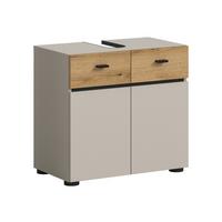 Waschbeckenunterschrank Aqua Eichefarben/Kaschmir - Kaschmir/Eichefarben, Trend, Holzwerkstoff/Kunststoff (60/56/35cm) - MID.YOU