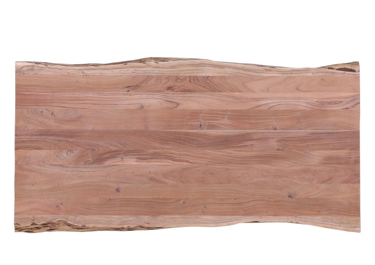 STOLIK KAWOWY GRAHAM - kolor akacjowy/czarny, Design, metal/drewno (110/70/45cm) - Landscape