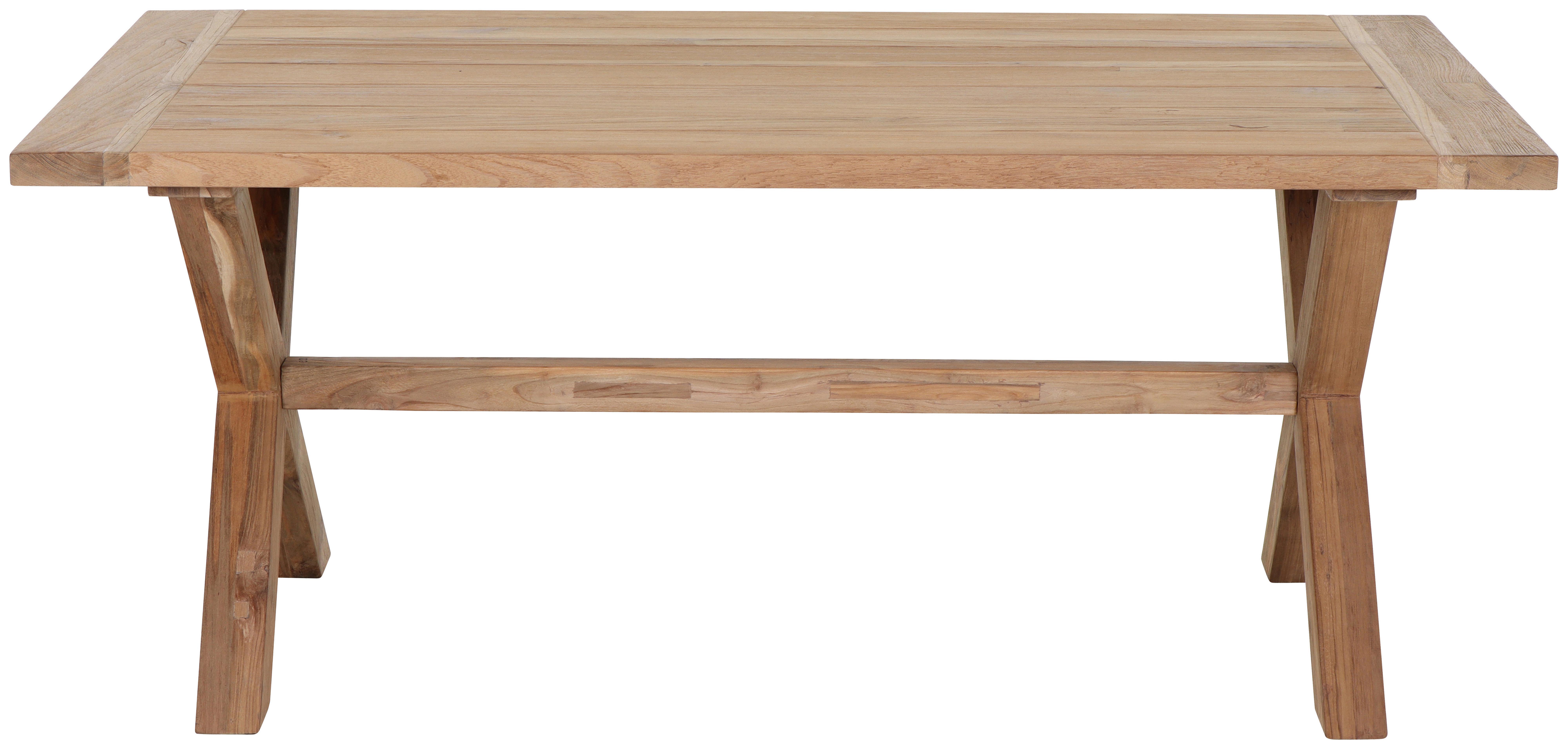 Gartentisch Teakfarben Echtholz ca. 180x100x76cm - Teakfarben, MODERN, Holz (180/100/76cm) - Siena Garden