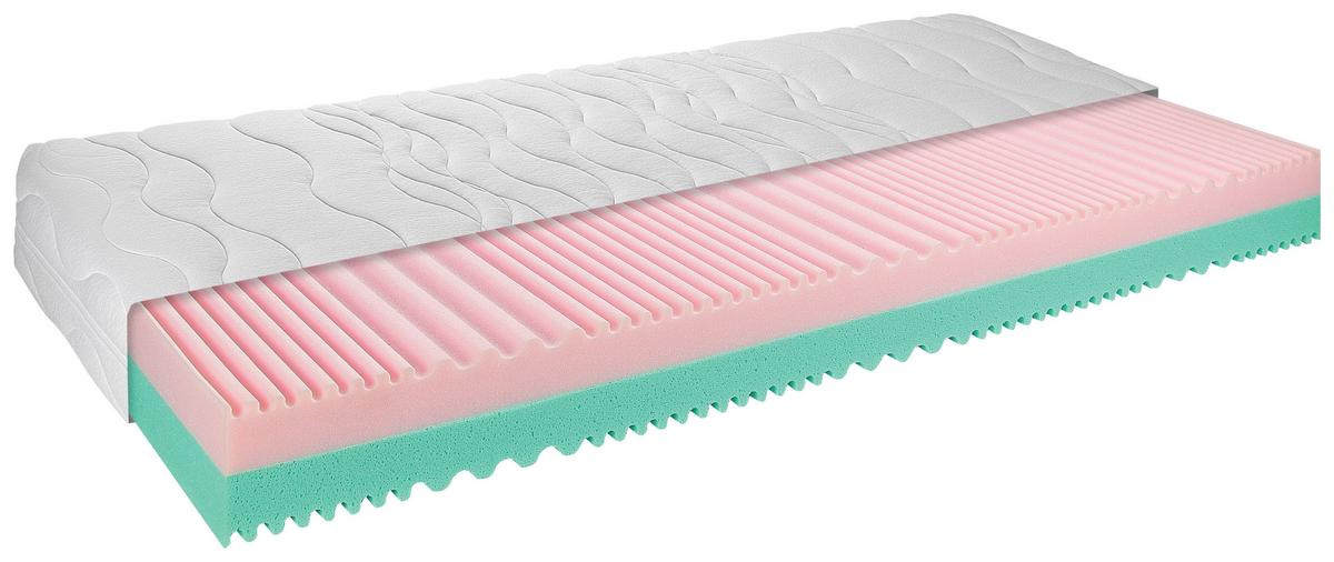 Wendematratze Cotton Twin ca. 120x200 cm Weiß - Weiß, Basics, Textil (120/200cm) - Breckle