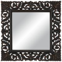 Wandspiegel Anyala in Schwarz - Schwarz, Lifestyle, Holzwerkstoff (60/60/2,5cm) - Premium Living