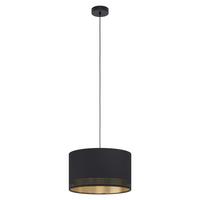 Hängeleuchte 99273* Esteperra - Goldfarben/Schwarz, Design, Textil/Metall (38/110cm) - Eglo