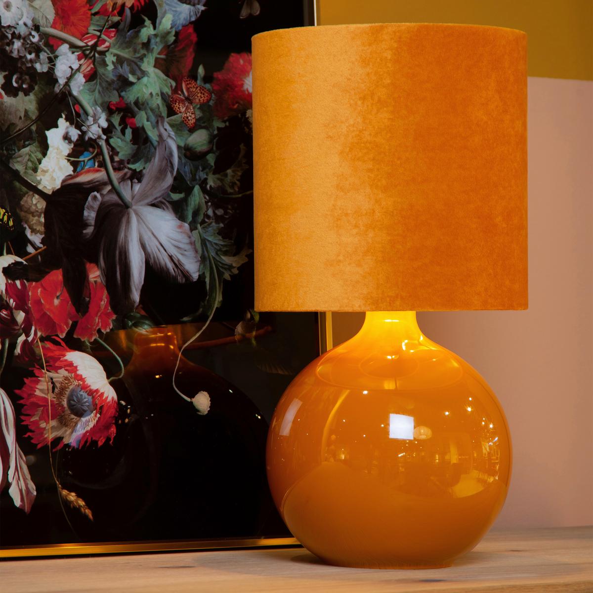 LAMPA STOŁOWA 10519/81/44 ESTERAD - ciemnożółty, Lifestyle, szkło (24/24/47cm) - Lucide