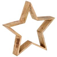 GWIAZDA DEKORACYJNA AD-1971-M - kolor naturalny, Lifestyle, drewno (36/36/7cm) - X-Mas