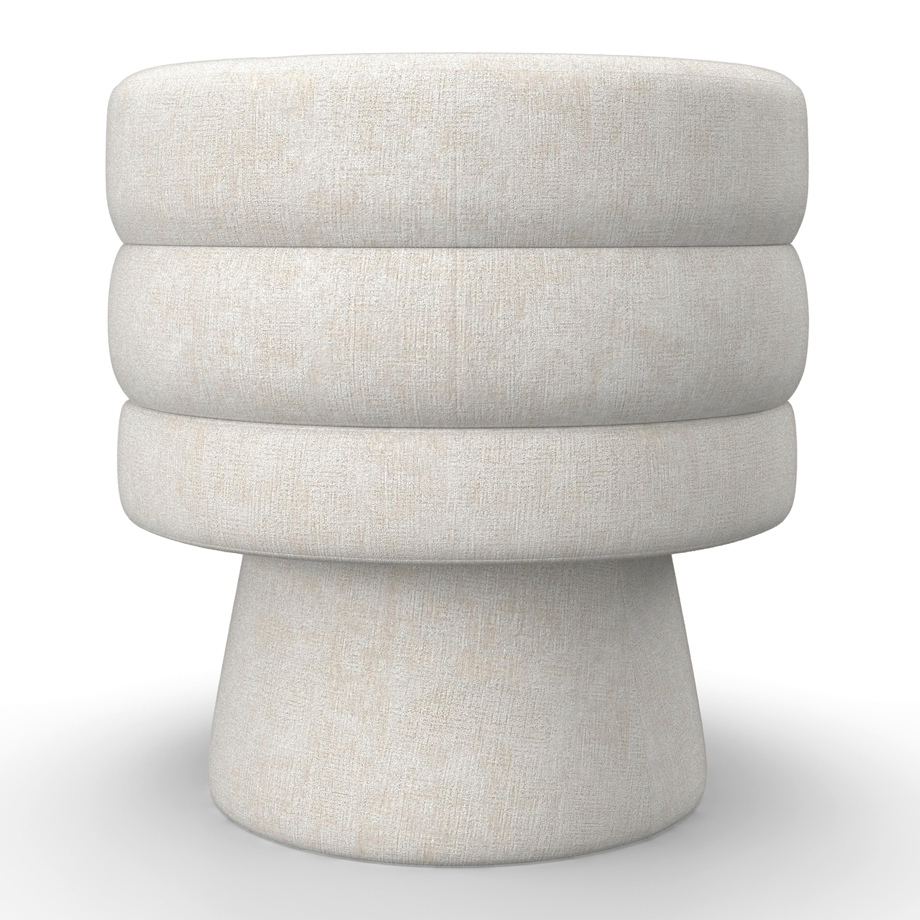 STOL MED ARMSTÖD JULINA - cremefärgad, Modern, trä/textil (71/74/72cm) - Bessagi Home