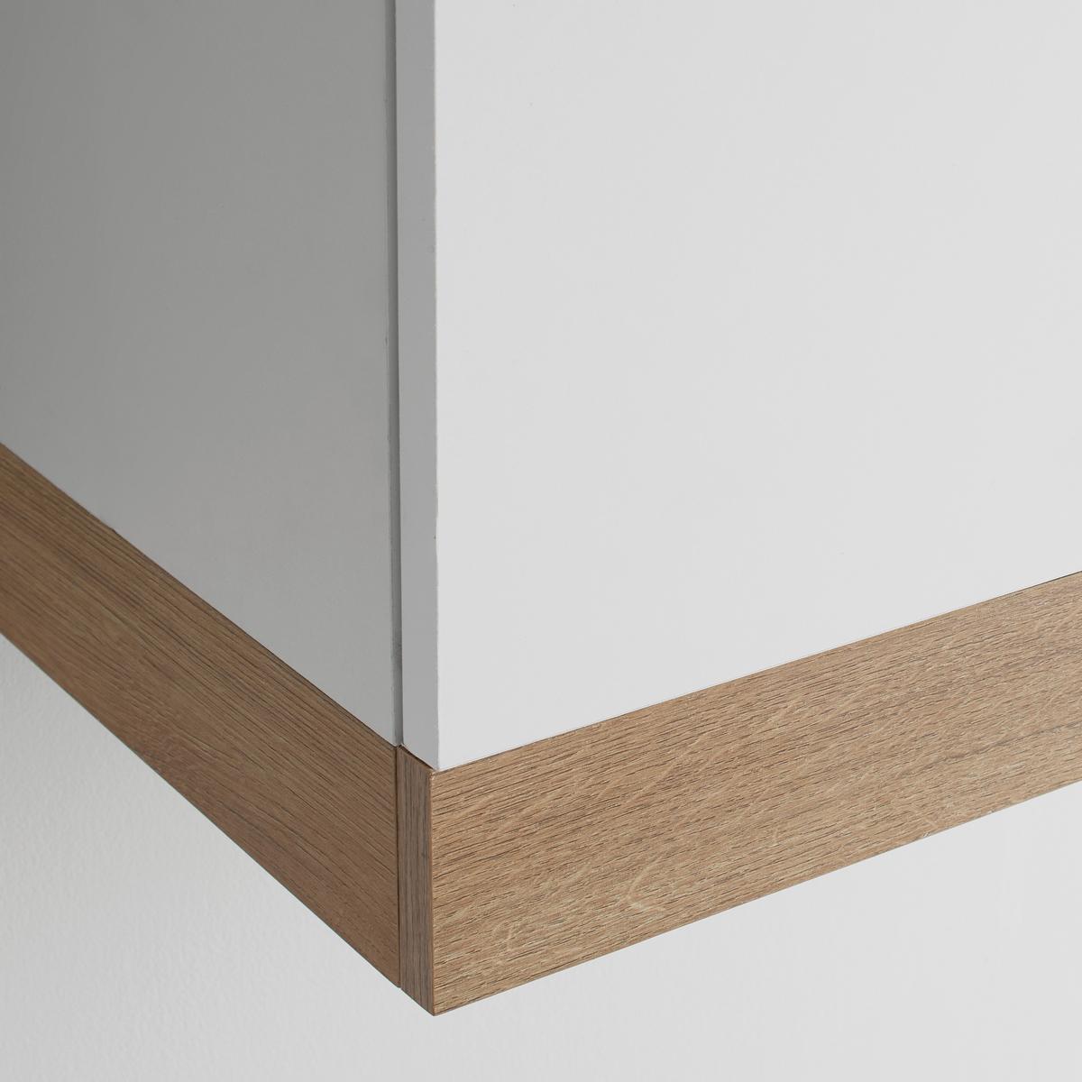 Hängevitrine Kiro Weiß/Eichefarben - MODERN, Glas/Holzwerkstoff (90/120/35cm) - Mömax