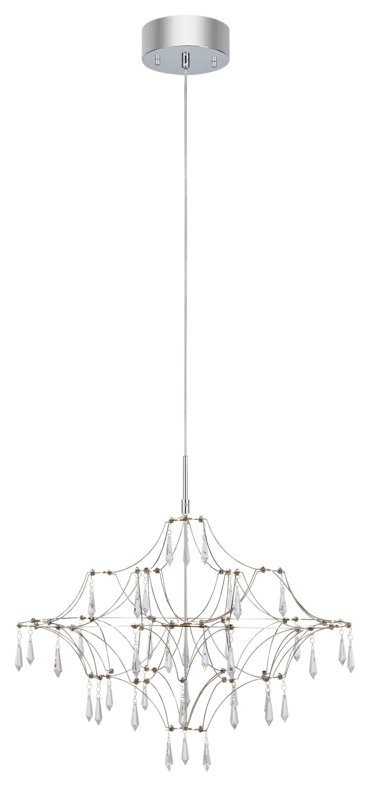 Kronleuchter Efesos Klar max. 14 Watt - Klar, Basics, Metall (60/60/44cm) - Markslöjd