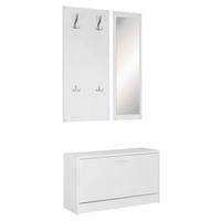 Wandgarderobe "Jana", weiss - KONVENTIONELL, Holzwerkstoff (80/147/27cm) - MID.YOU