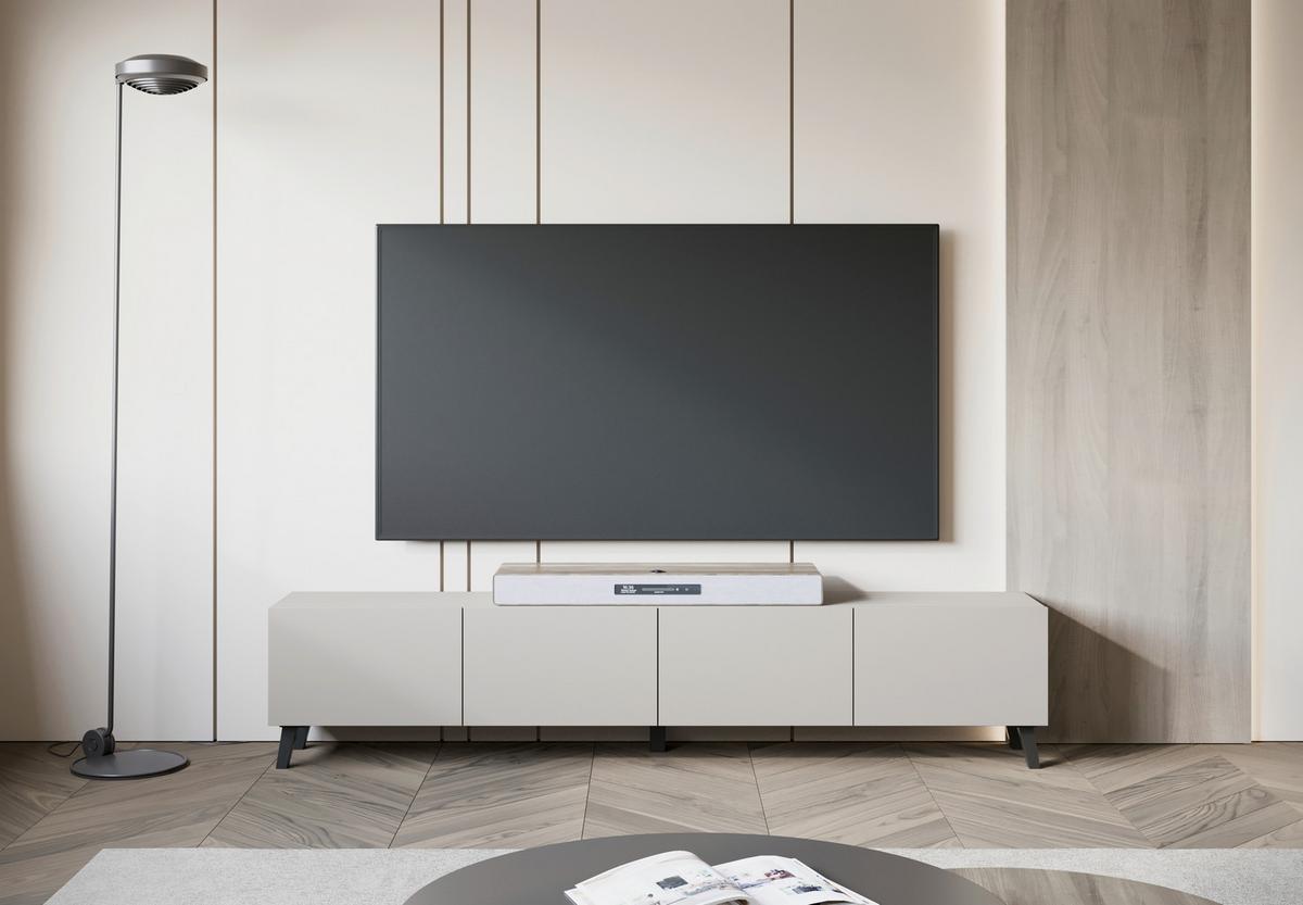 Lowboard Phuket Kashmir - Kaschmir/Beige, Design, Holz/Holzwerkstoff (190/40/32cm) - Livetastic