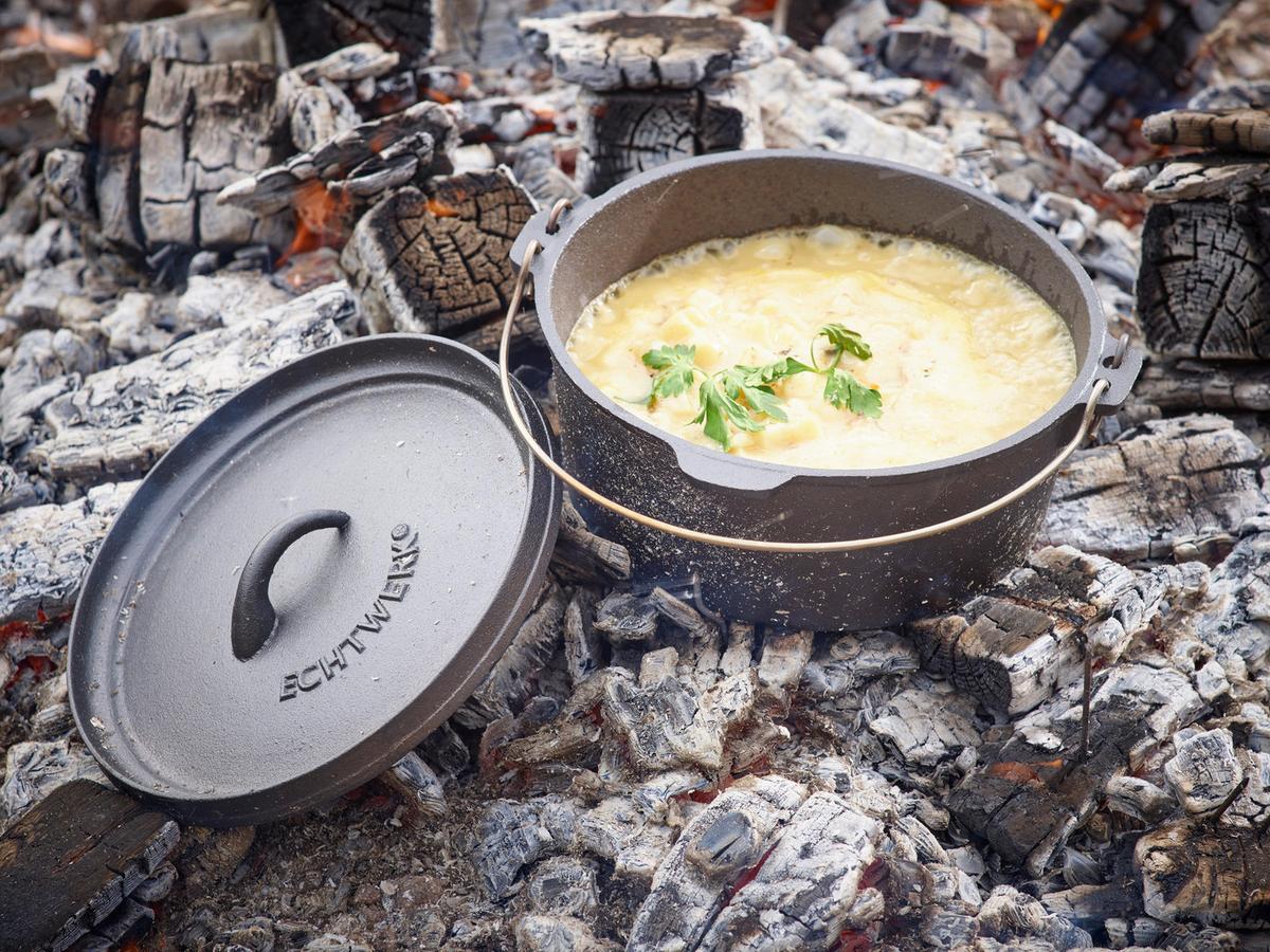 Set Posod Outdoor, 7-Delni - črna, Trend, kovina - Echtwerk