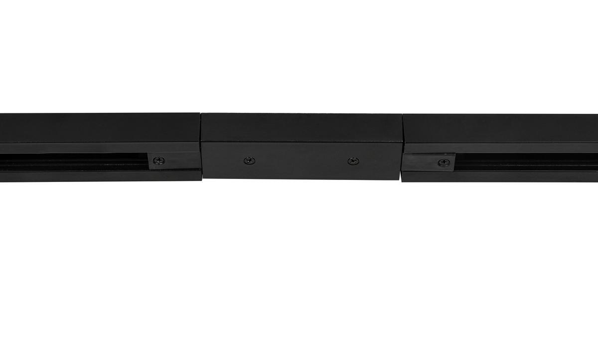 SYSTEM SZYNOWY BINE - czarny/kolor chromowy, Trend, tworzywo sztuczne/metal (262cm) - Novel