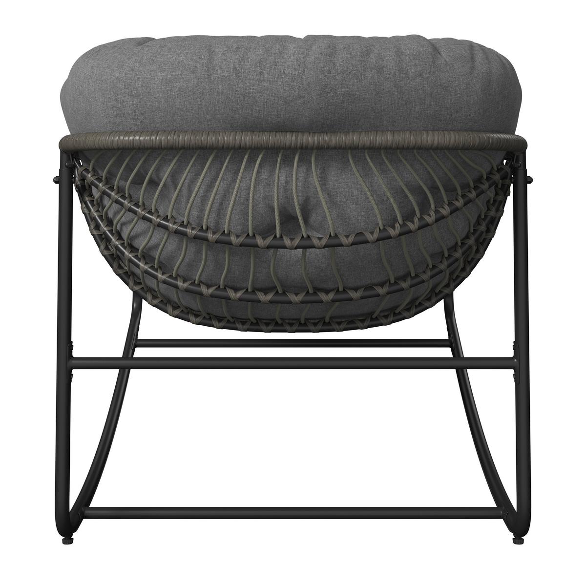 Vrtni Gugalnik Alicante, Siva - temno siva/siva, Basics, kovina/umetna masa (95/80/111cm) - Mömax