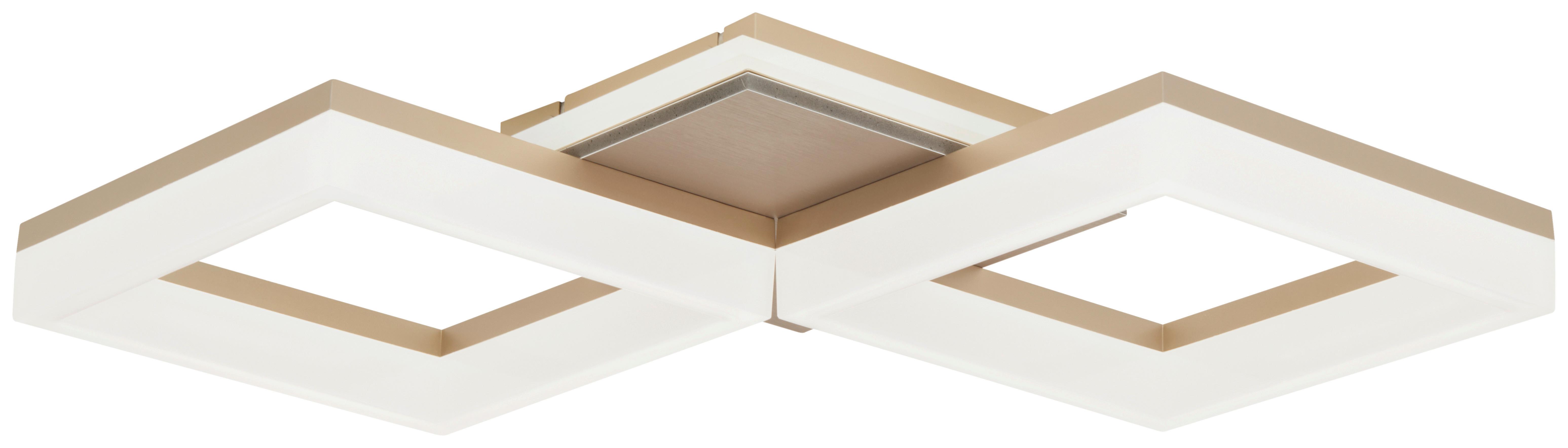 LED-TAKLAMPA KOOL - champagne, Modern, metall/plast (62/31/9cm) - Mömax