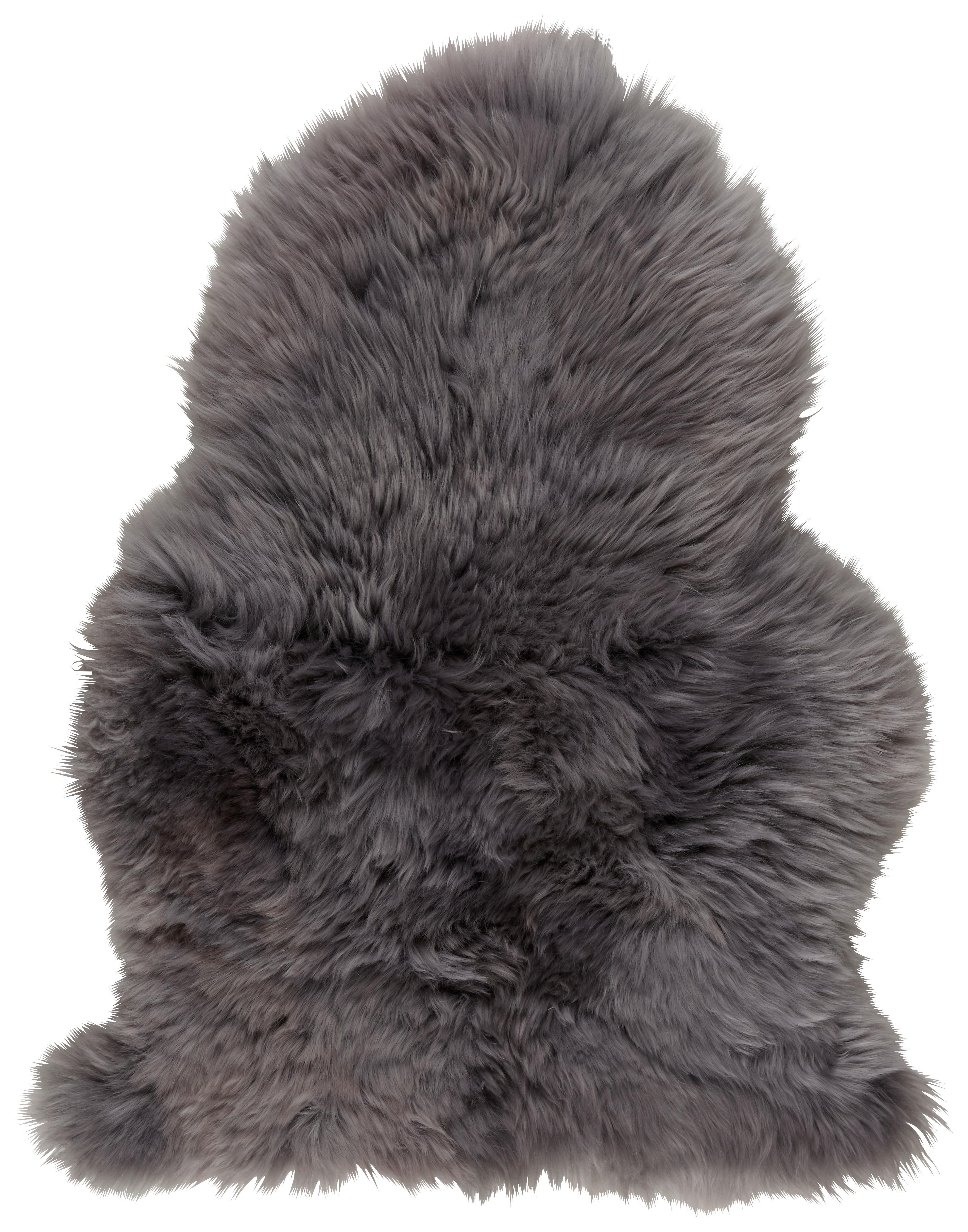 Schaffell Emma in Hellgrau ca. 60x45cm - Hellgrau, Textil (45/60cm) - Mömax