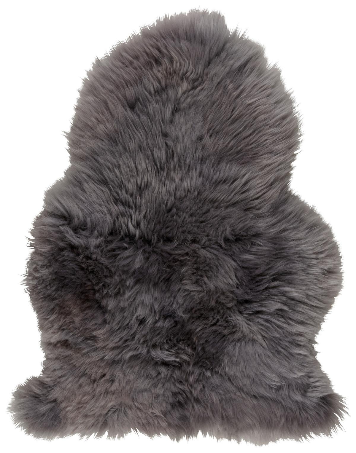 Schaffell Emma in Hellgrau ca. 60x45cm - Hellgrau, Textil (45/60cm) - Mömax